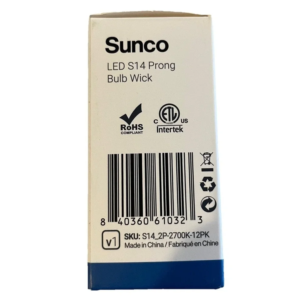 Sunco S14 LED Patio String Light Replacement Bulbs for Outdoors 23 TOTAL BULBS
